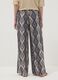 Blue pure-viscose trousers with all-over print, regular fit_2
