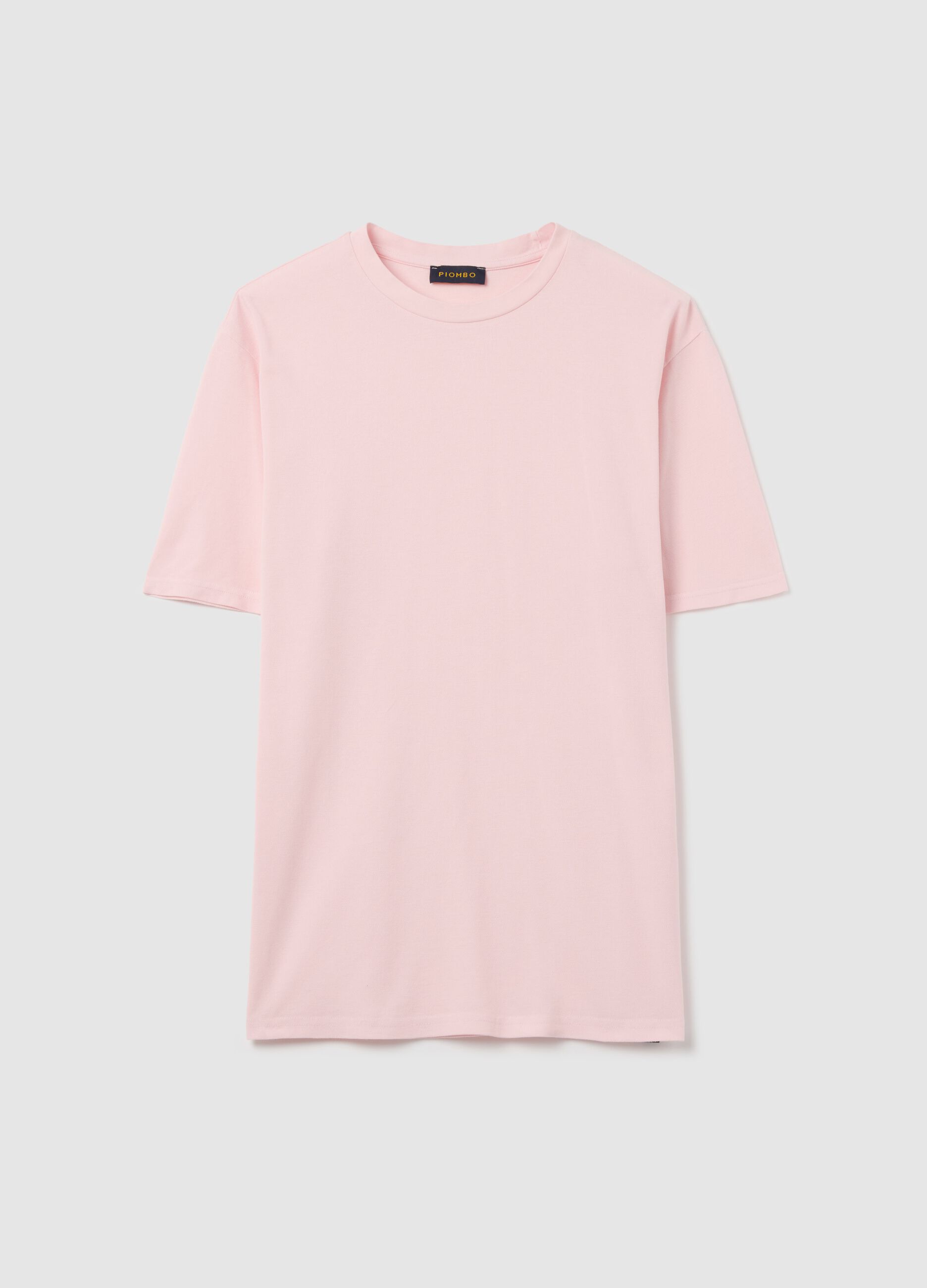 Solid colour cotton T-shirt