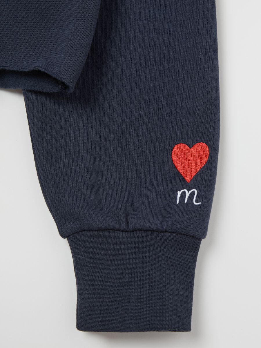 Cropped-fit sweatshirt with round neck_5