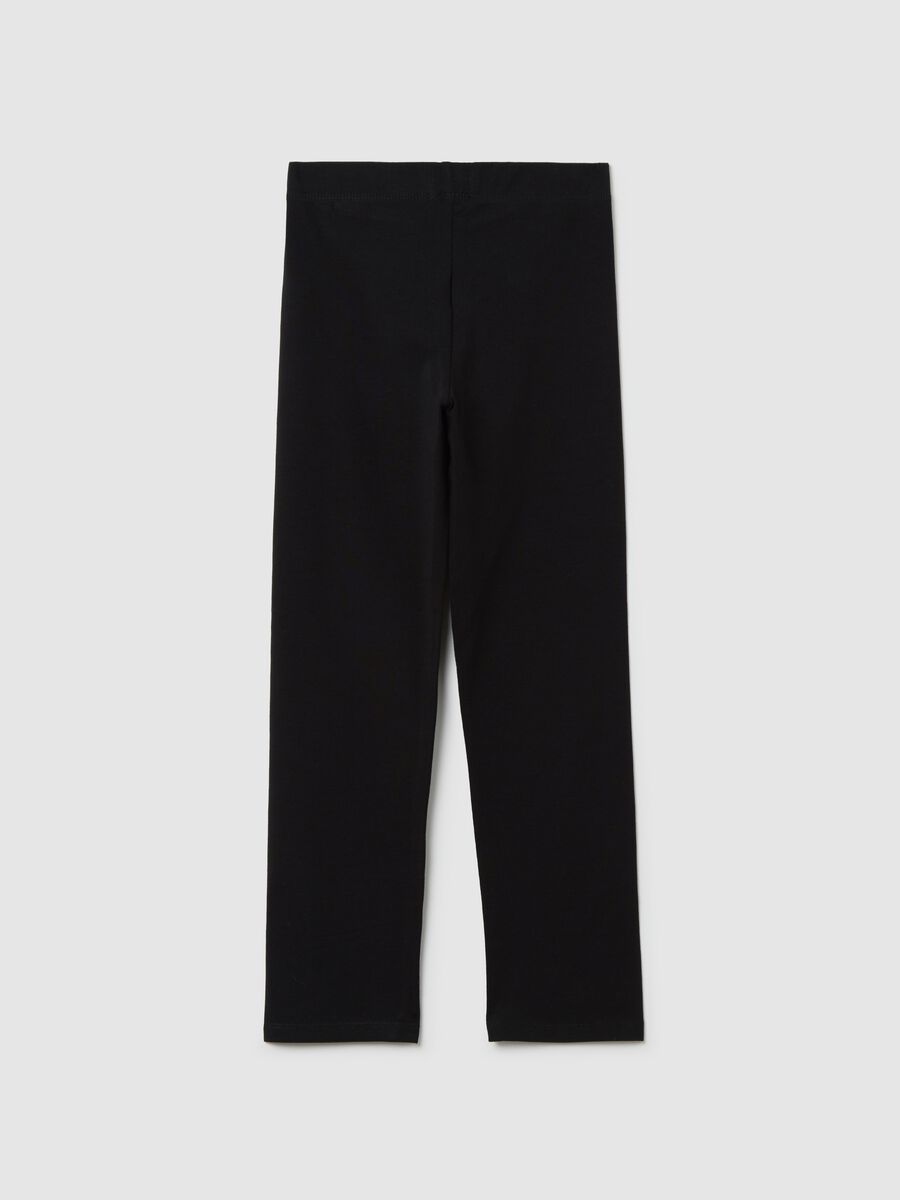 Leggings neri in cotone elasticizzato_4