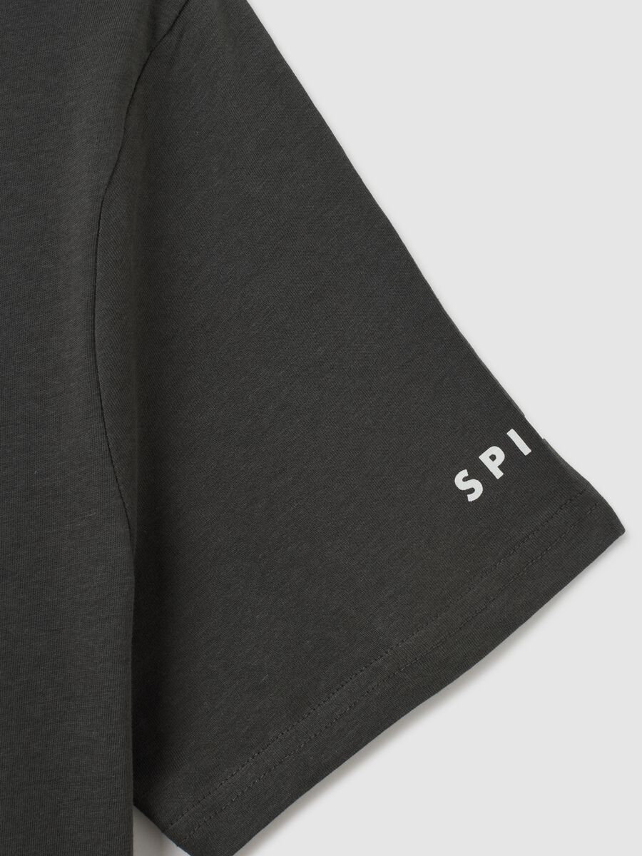 T-shirt in puro cotone nero regular fit_5