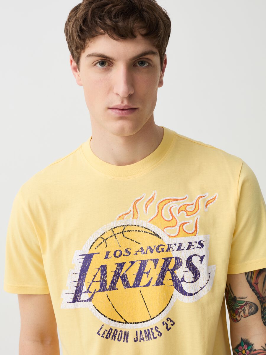 T-shirt with NBA Los Angeles Lakers print_1