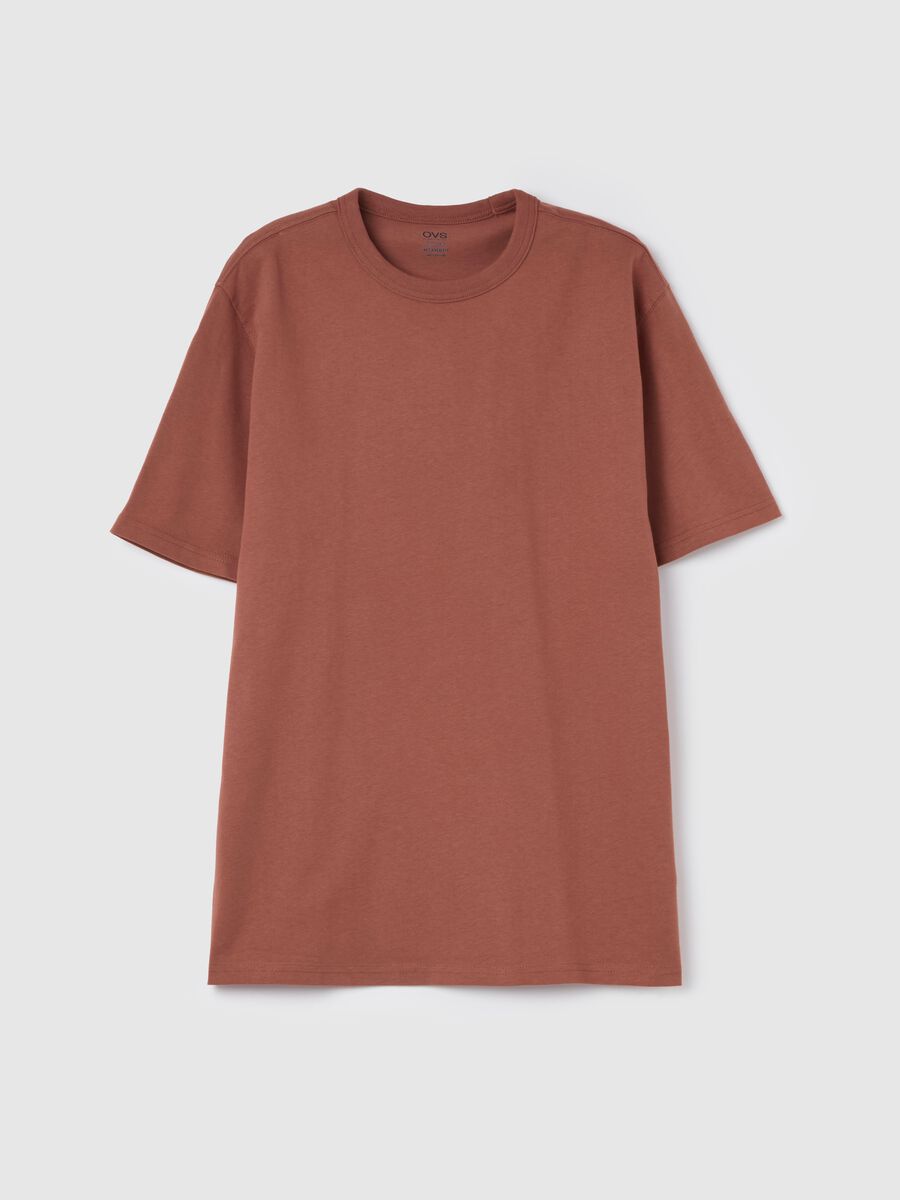 Cotton T-shirt with round neck_4