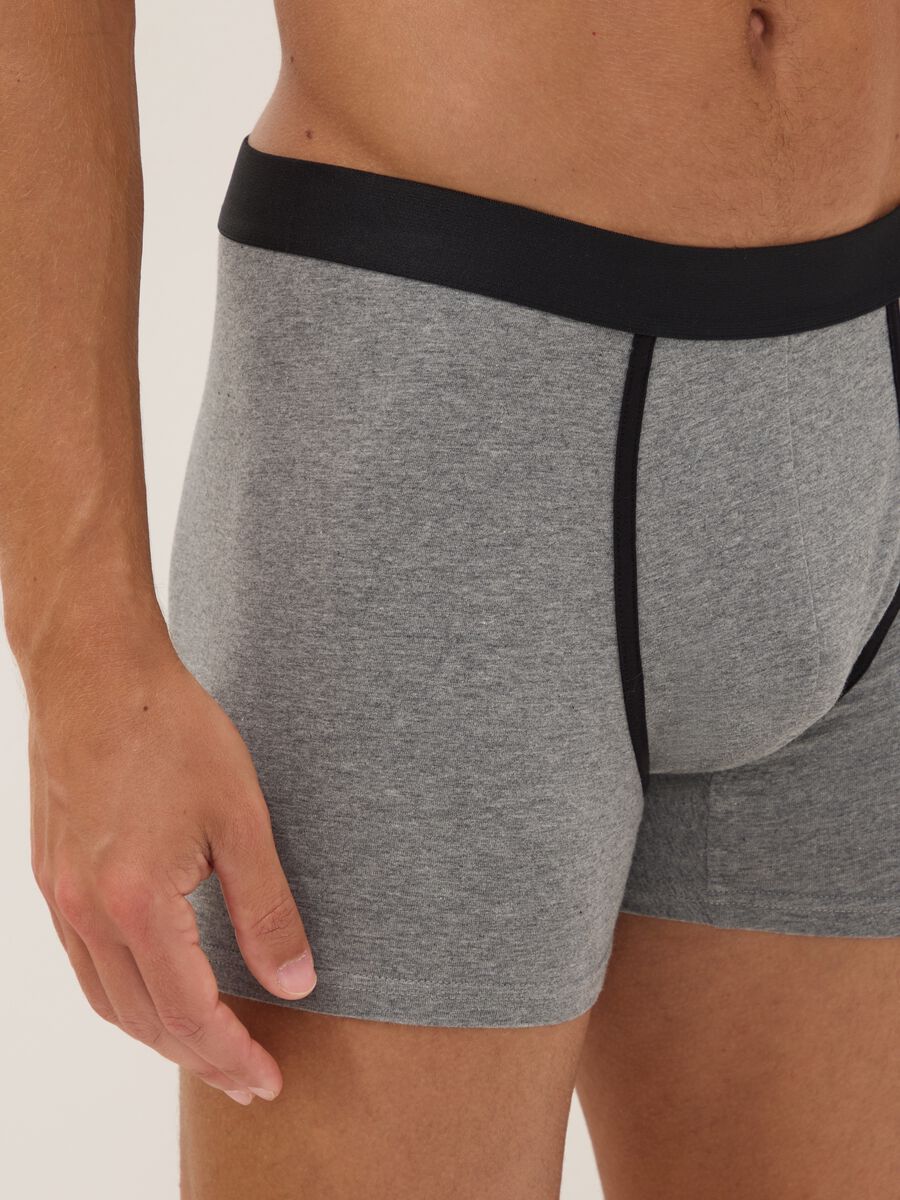 Men&rsquo;s multicolour organic stretch cotton midi boxer shorts (3-pack)_3