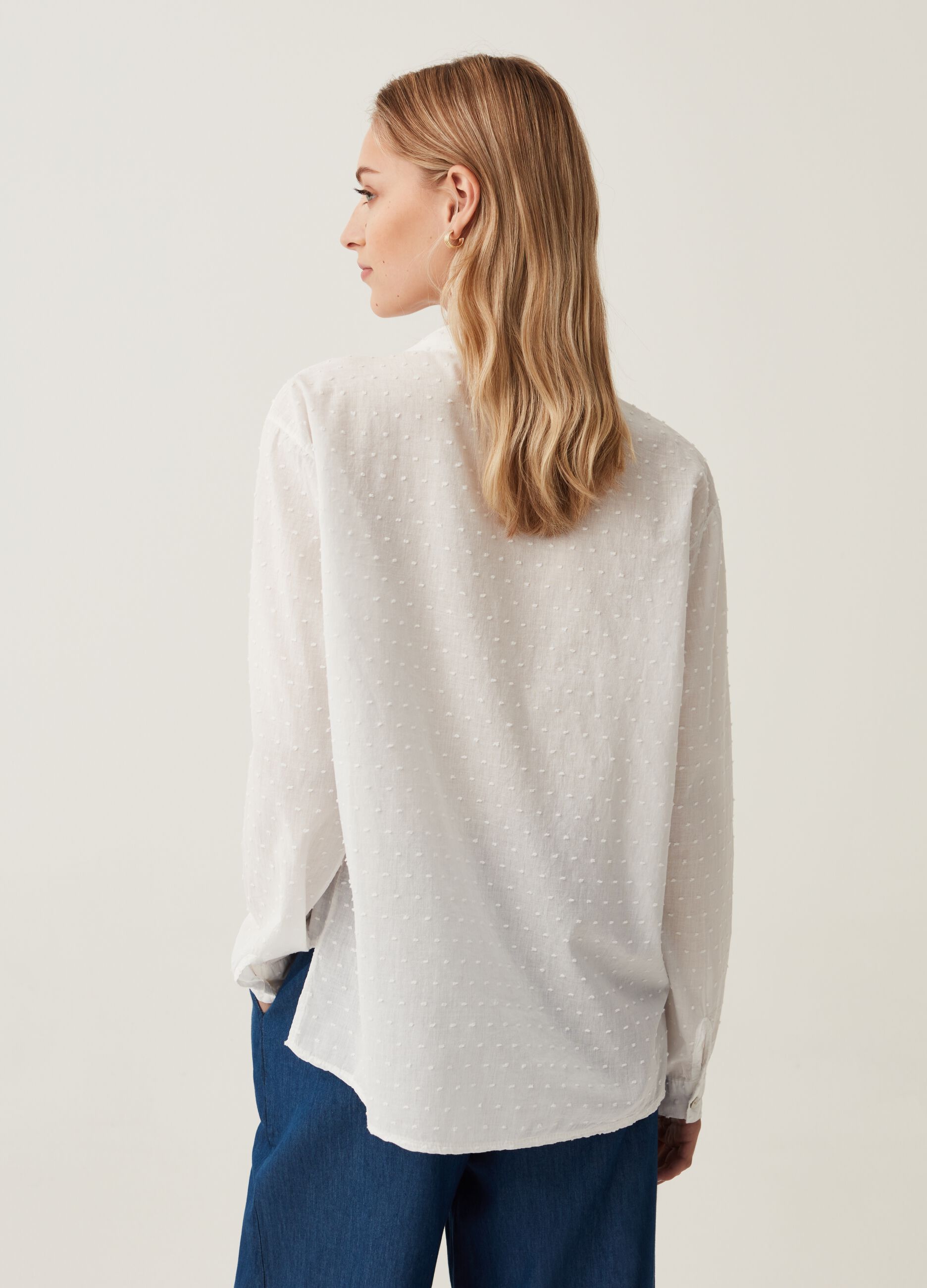 Camicia in cotone dobby Hybrid_2