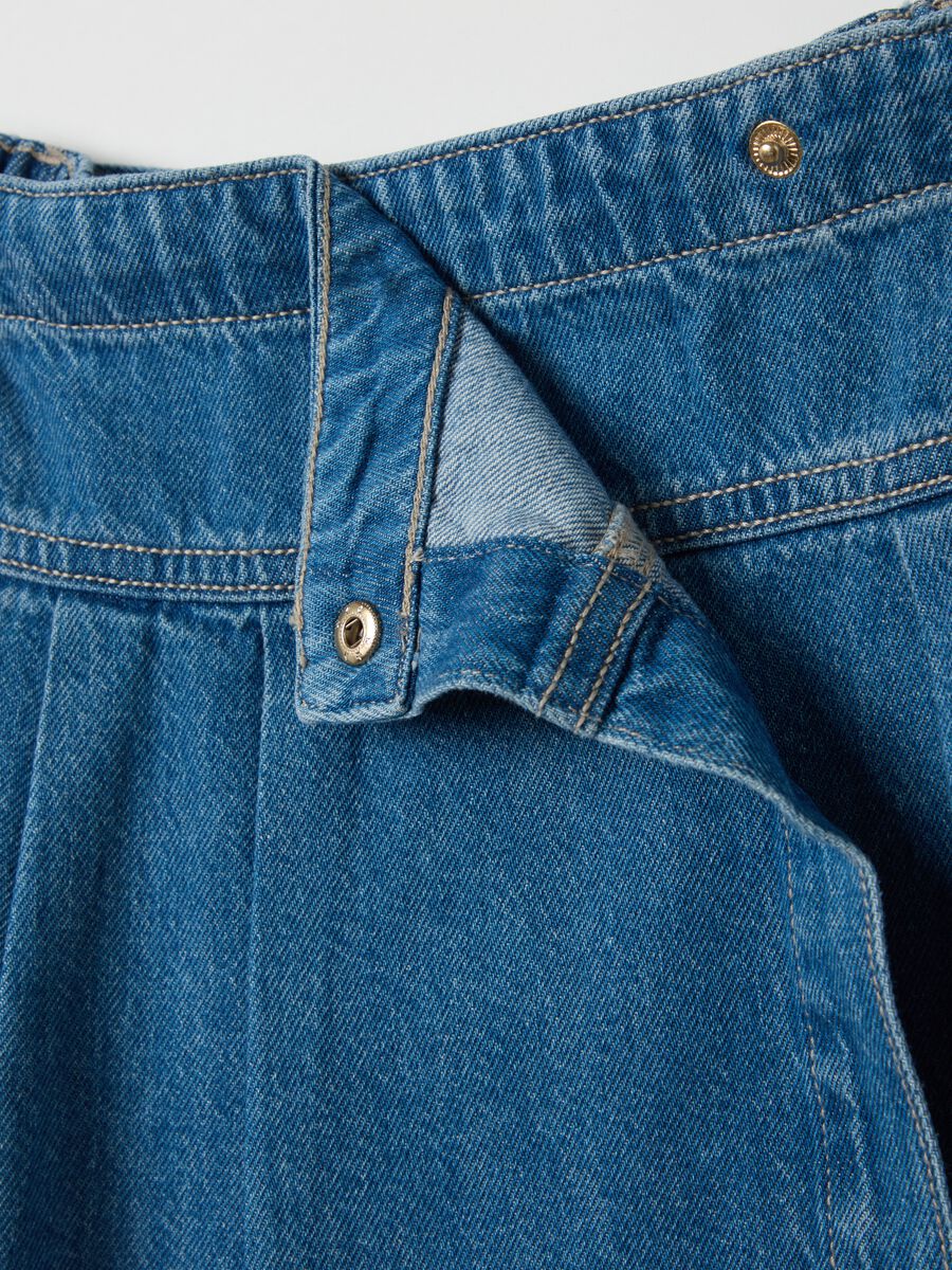 Denim skirt with belt_3