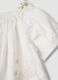 White pure cotton set with embroidered Winnie the Pooh blouse and shorts_2