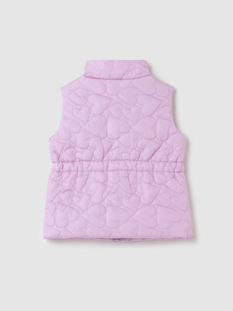 Full-zip gilet with heart quilting_1