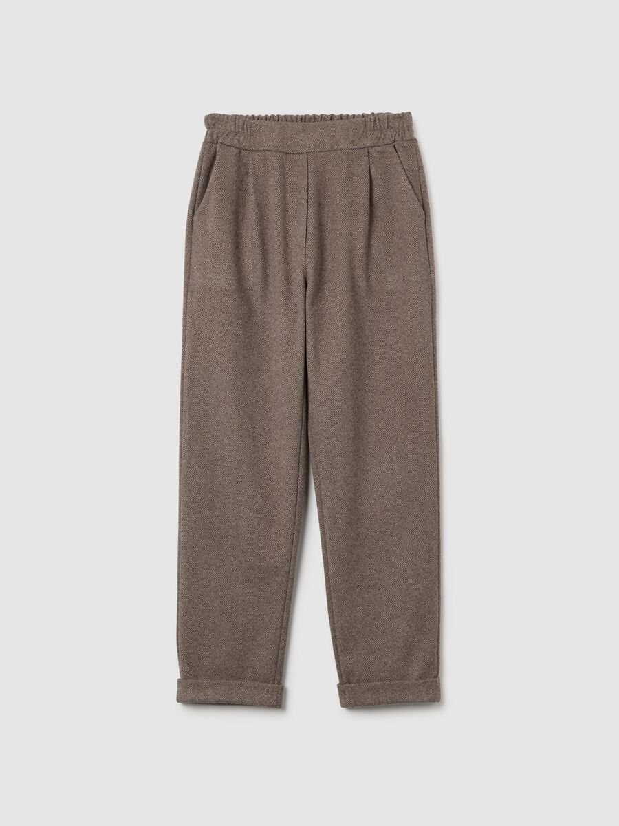 Pantaloni marroni regular fit_4