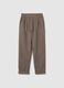 Regular fit brown trousers_4