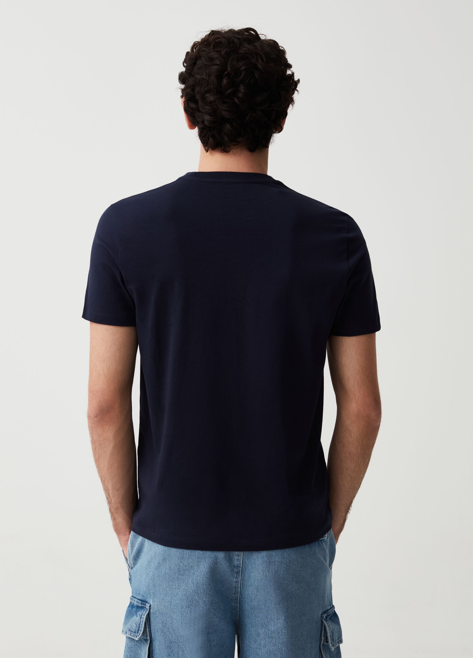 T-shirt girocollo in cotone bio