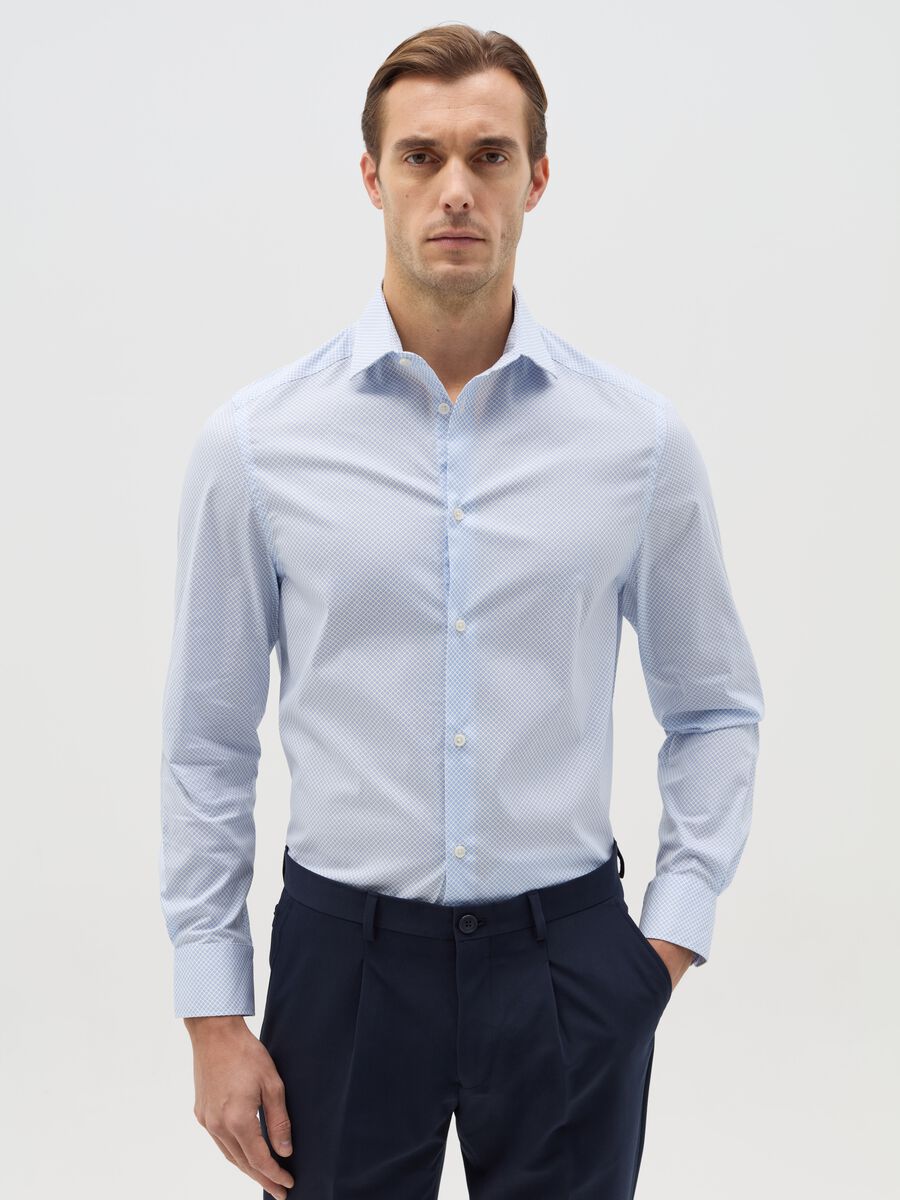 Regular-fit shirt with micro print_0