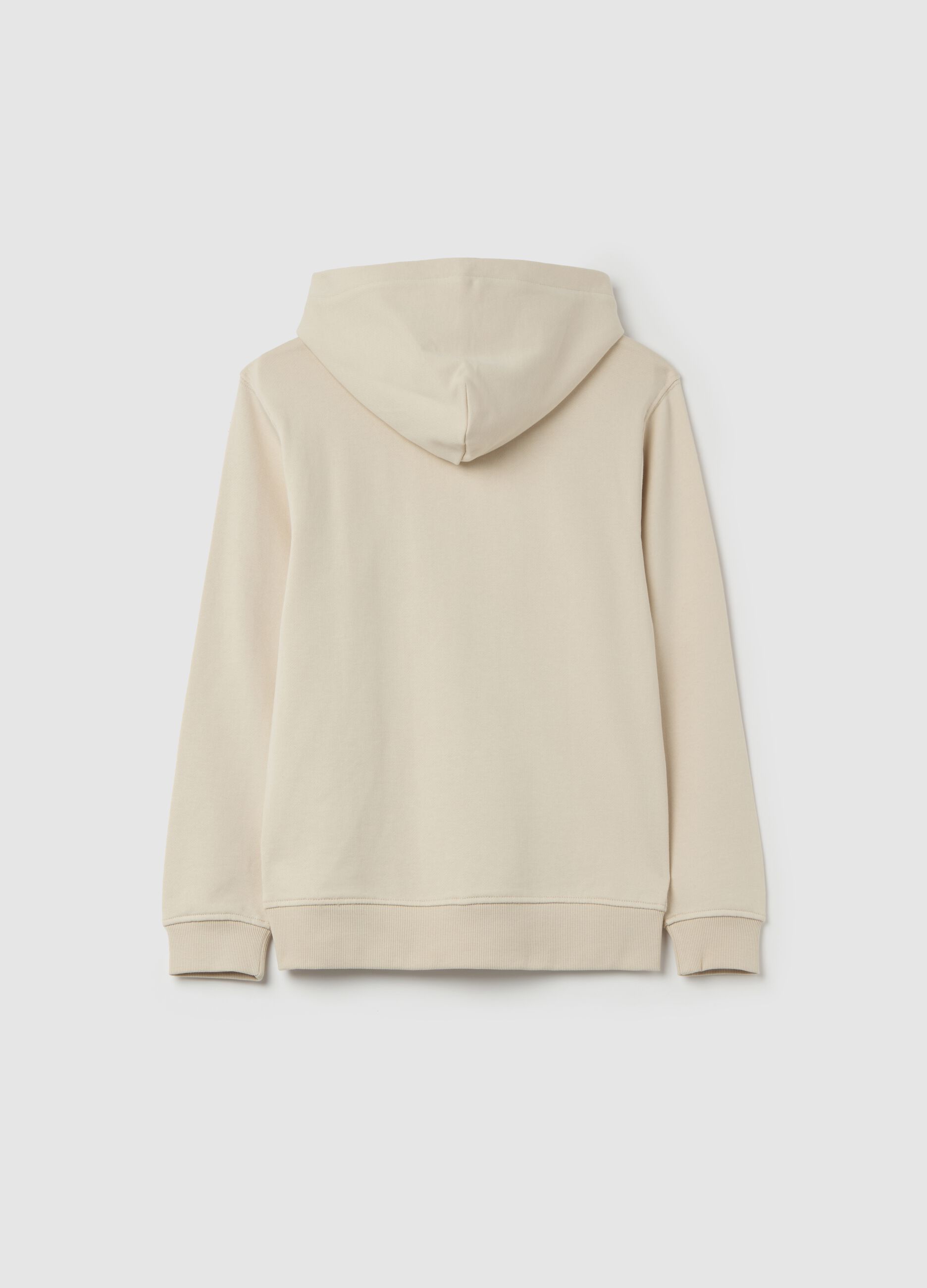 Full-zip sweatshirt in French terry with hood