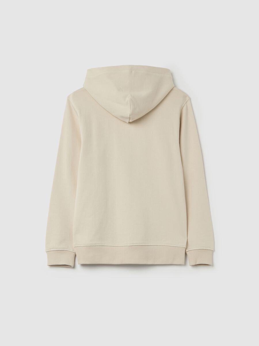 Full-zip sweatshirt in French terry with hood_4