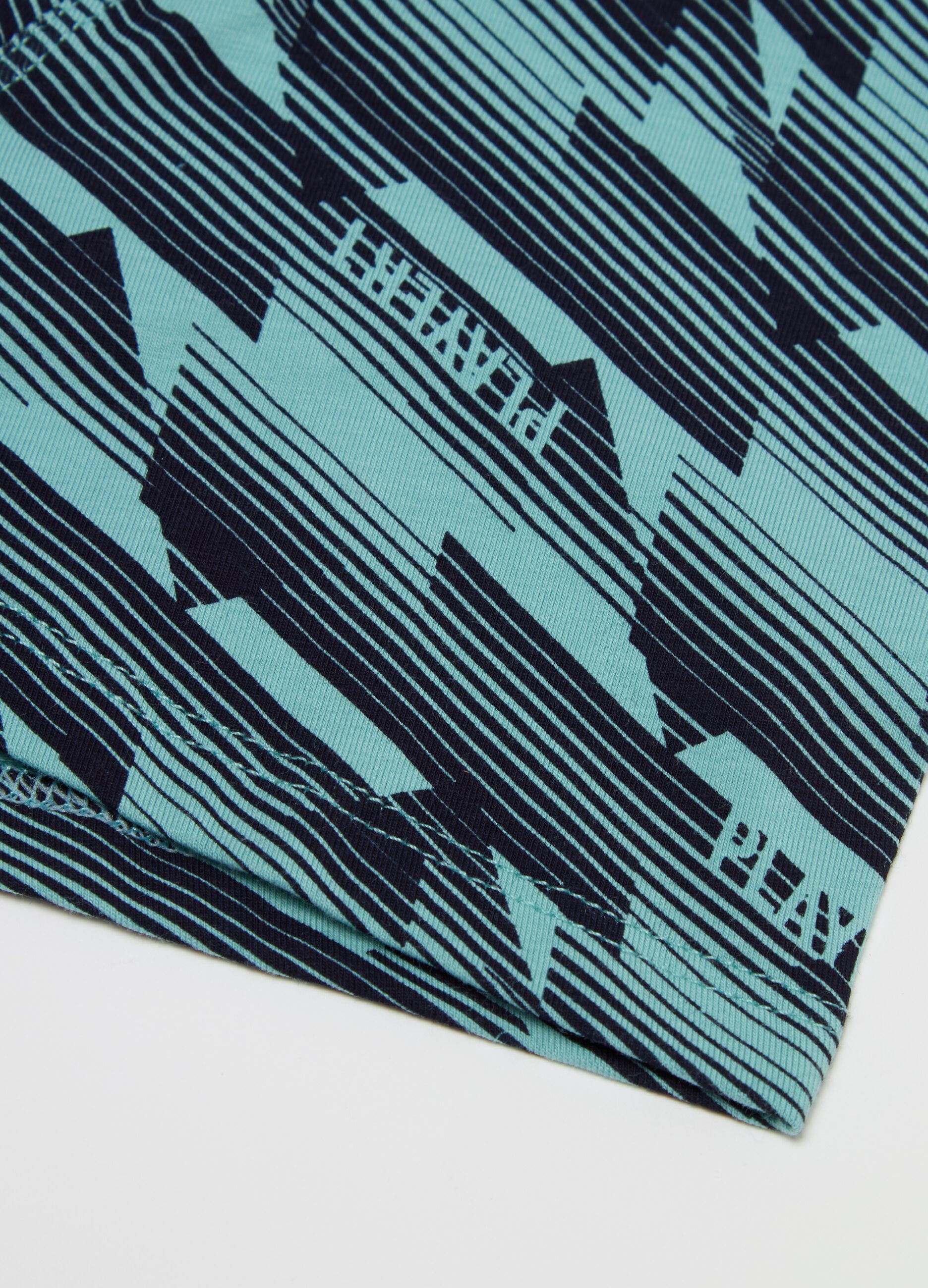 Stretch cotton printed boxers