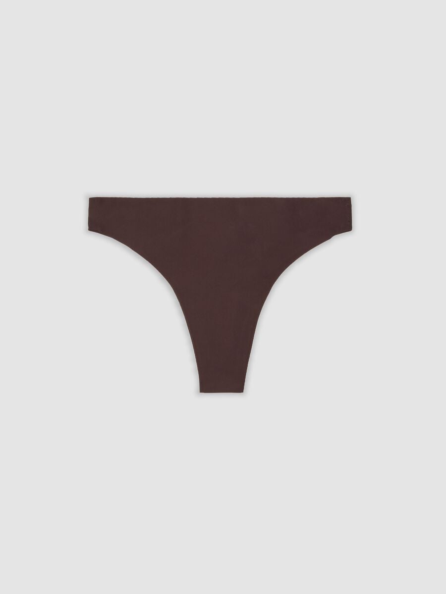 Brown Brazilian briefs in stretch fabric_0