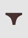 Slip brasiliana marrone in tessuto elasticizzato_0