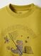 Yellow pure cotton children's regular fit T-shirt with print_2