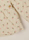 Beige jacket for newborn girl with floral print_2