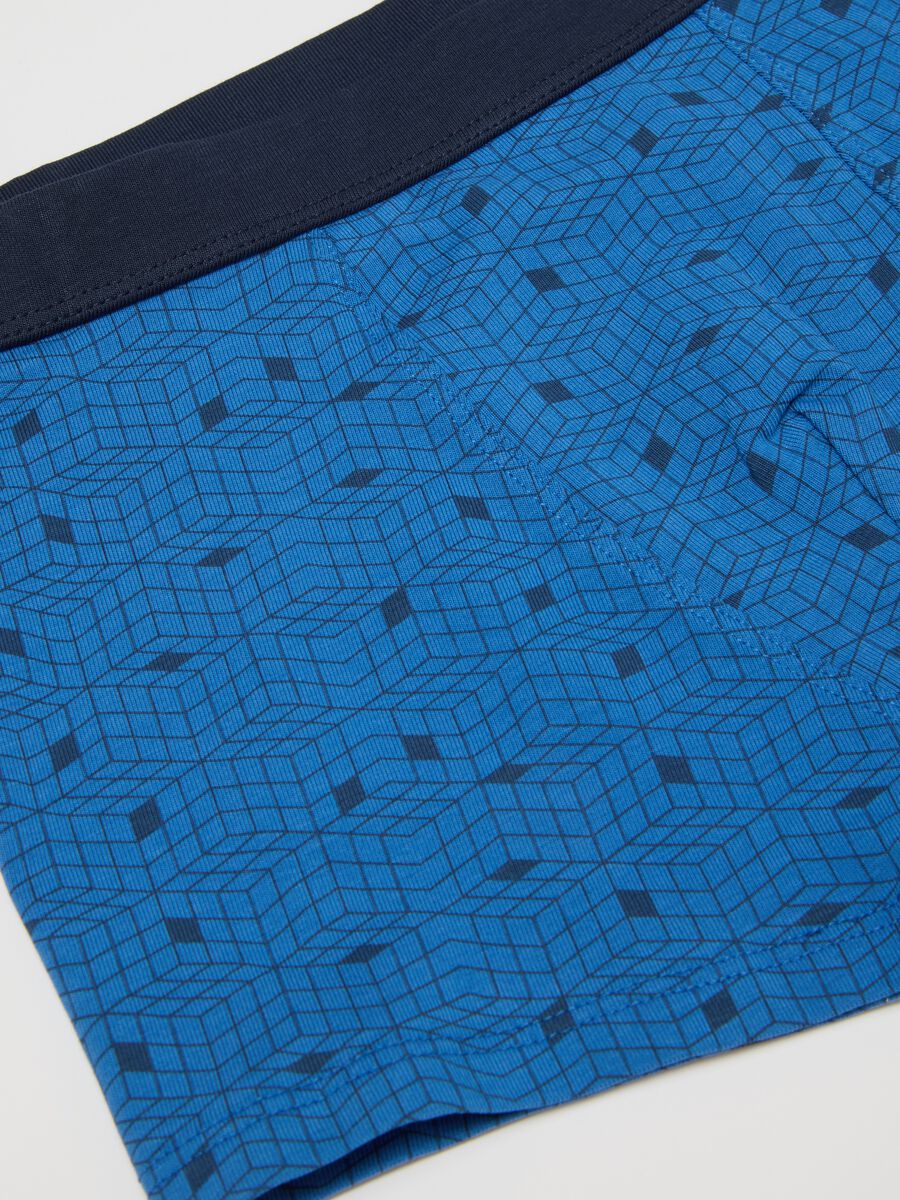 Boys' Multicolour Stretch Cotton Boxer Shorts_2
