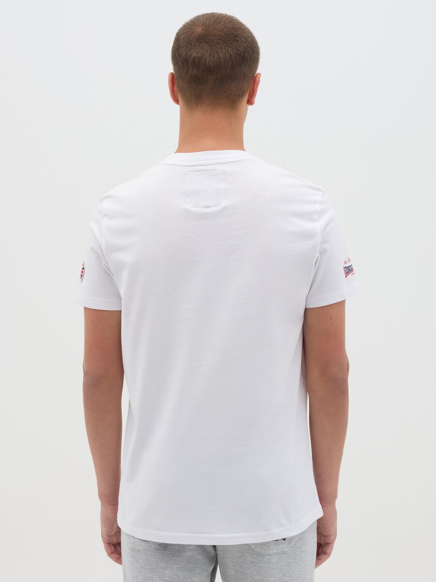 Lonsdale White Cotton Short Sleeve T-shirt_3