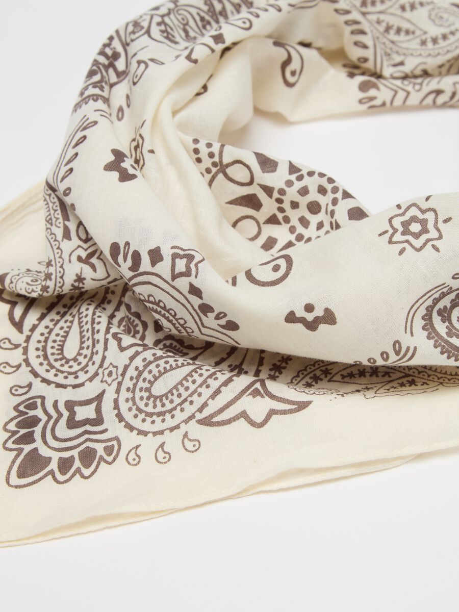 Cotton pashmina with bandana print_2