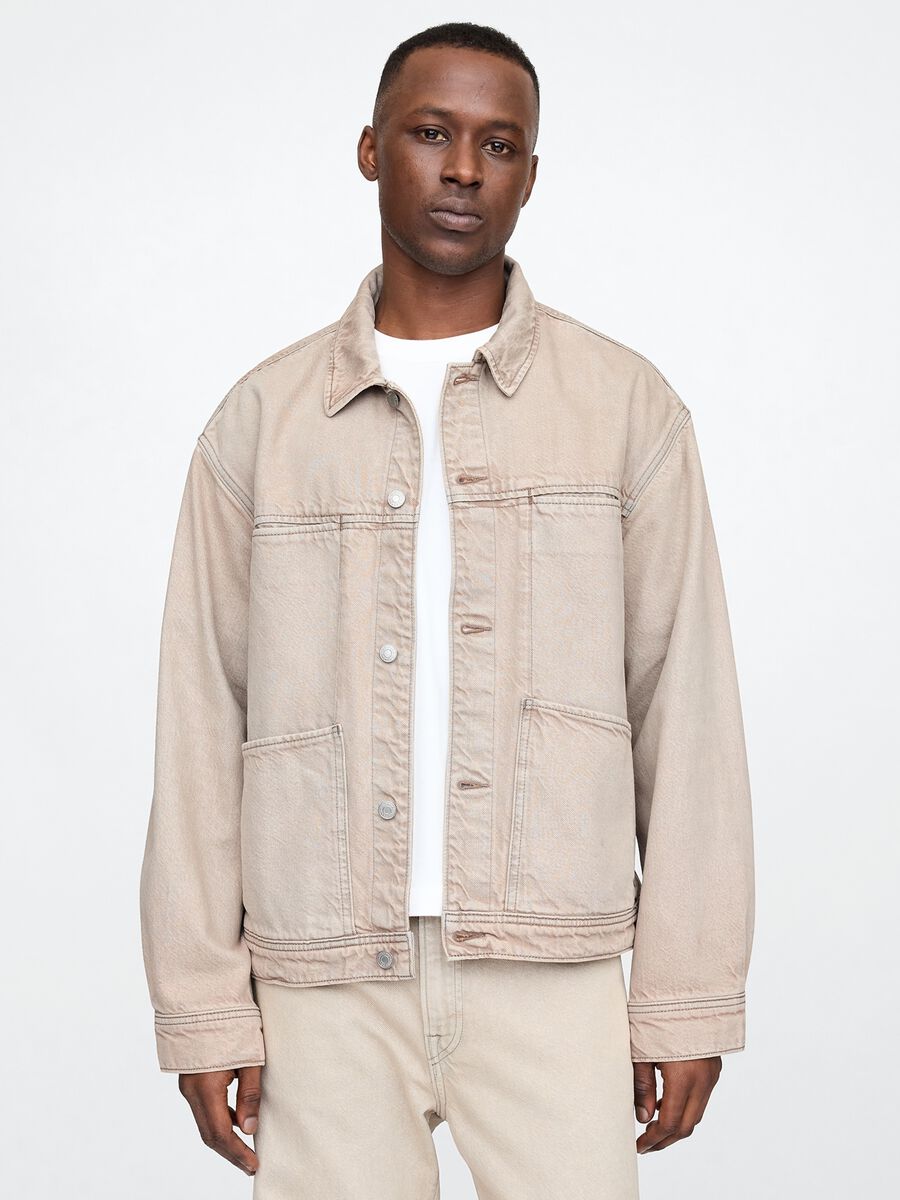 Gap Beige Denim Jacket_0