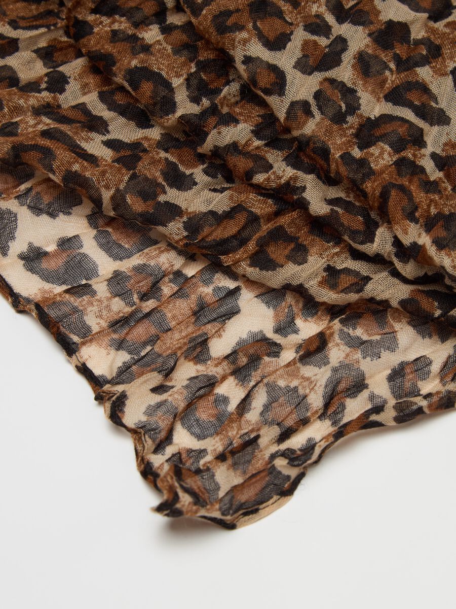 Crinkle-effect speckled pashmina_2