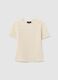 Beige regular fit cotton blend t-shirt_4