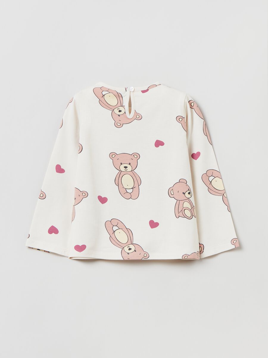 T-shirt a maniche lunghe con stampa_1