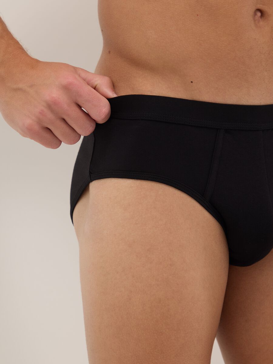 Bipack slip neri in cotone elasticizzato regular fit_3