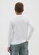 Boy's White Pure Cotton T-Shirt Regular Fit_2