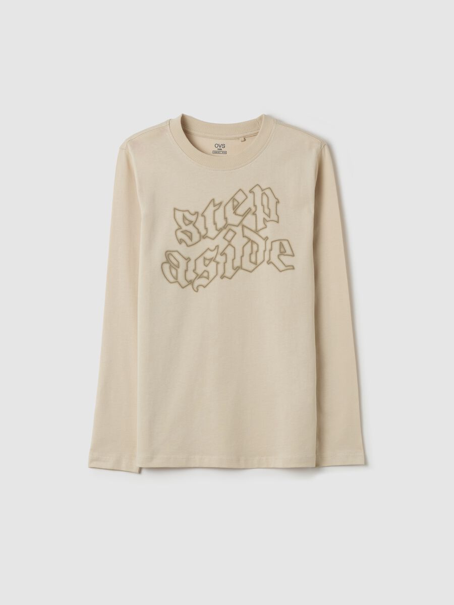 T-shirt maniche lunghe stampa "Step Aside"_3