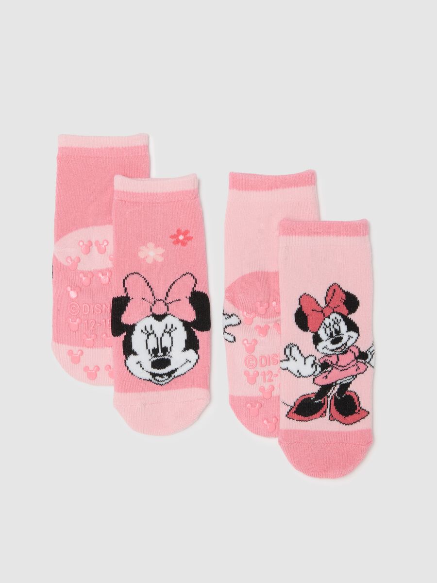 Pack of newborn pink socks in regular fit cotton blend_0