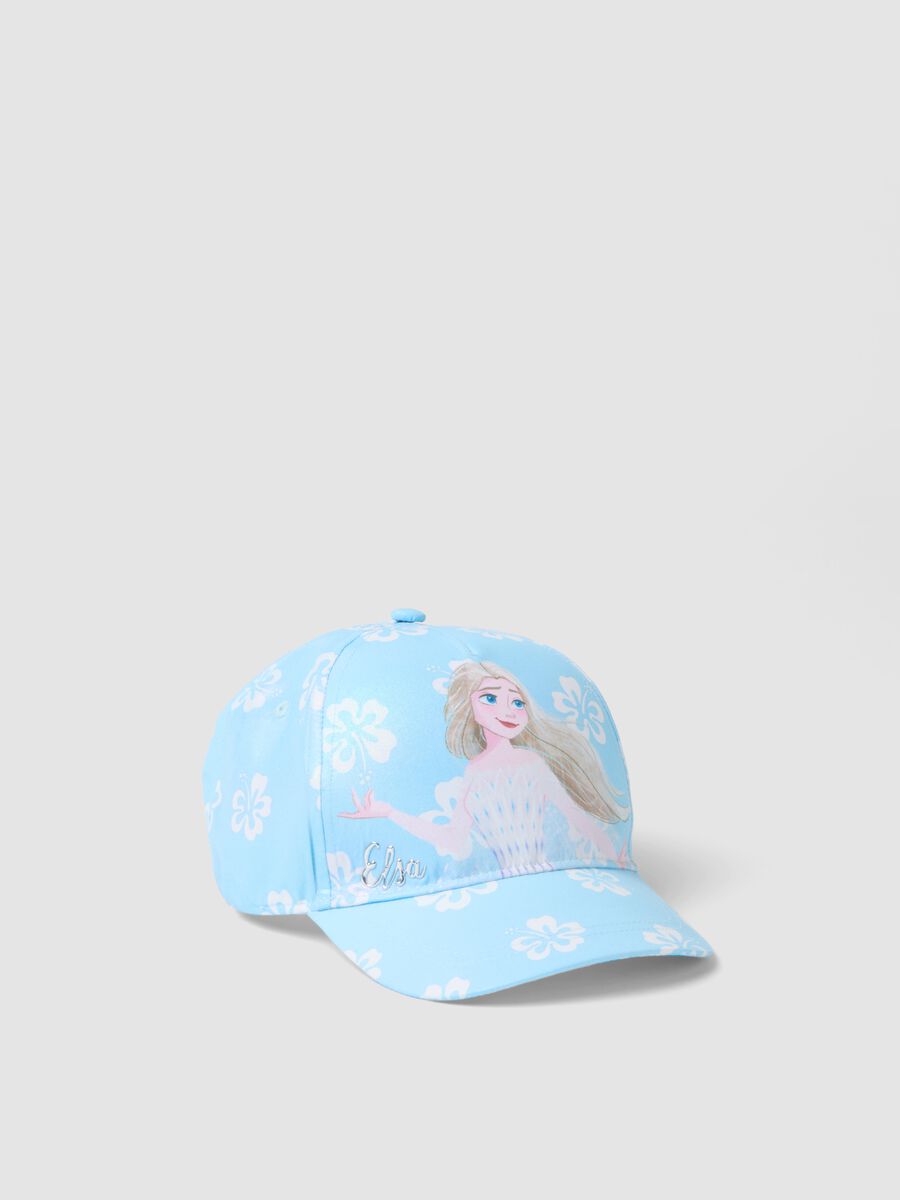 Cappello da baseball azzurro da bambina con stampa Frozen_0
