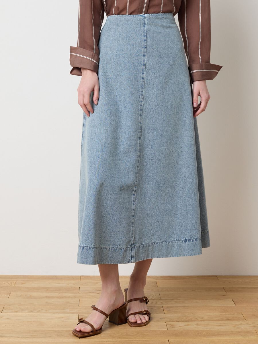 Long Denim Skirt Les Copains Housebrand_1