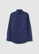Blue Cotton Regular Fit Shirt_4