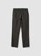 Pantaloni chino verdi in puro cotone regular fit_5