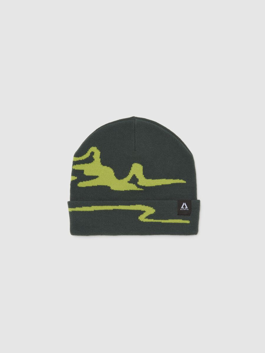 Contrast Graphic Jacquard Hat ALTAVIA WITH DEBORAH COMPAGNONI_0