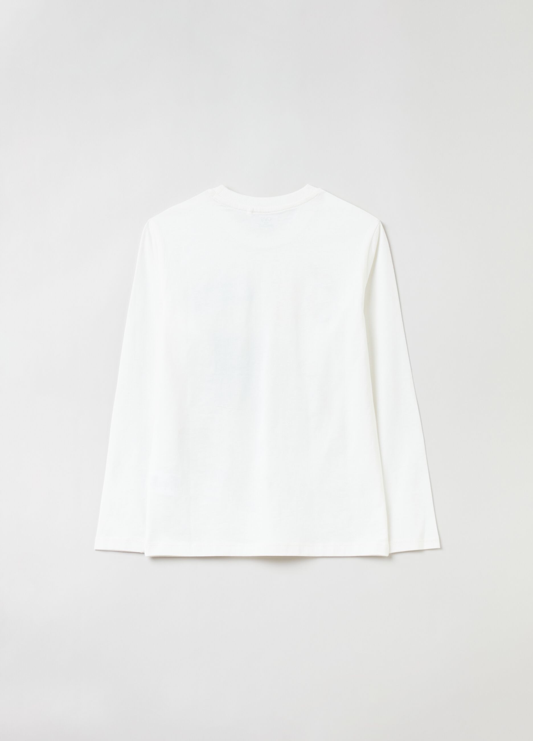 T-shirt a maniche lunghe stampa lettering
