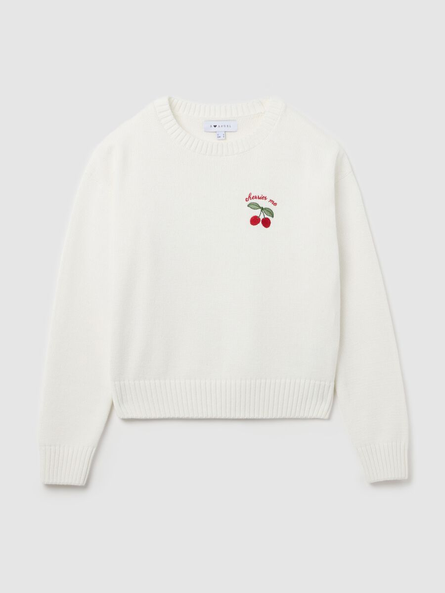 Pullover with cherries embroidery_4