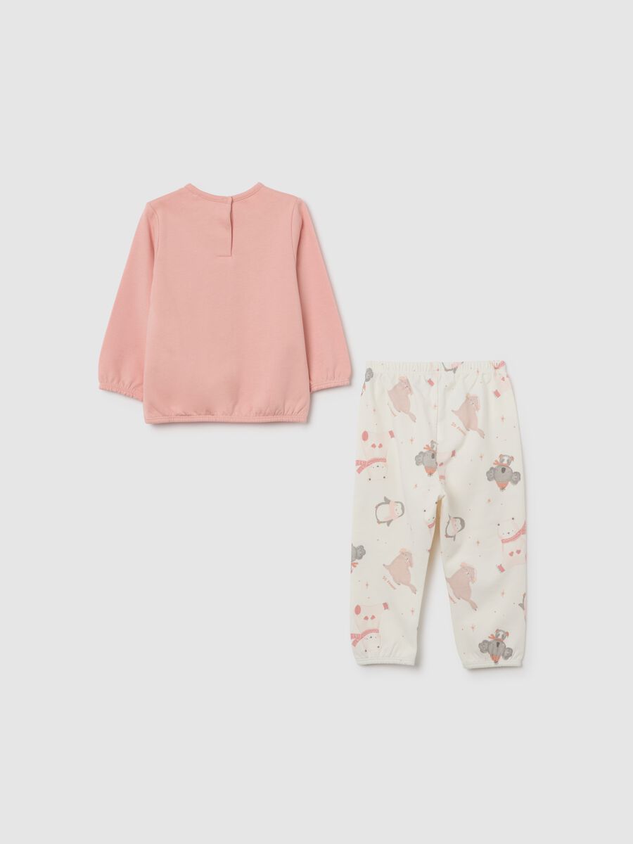 Girls' pyjamas in multicolour pure cotton regular fit_1