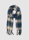 Girl's Multicolour Checked Scarf with Fringes_0
