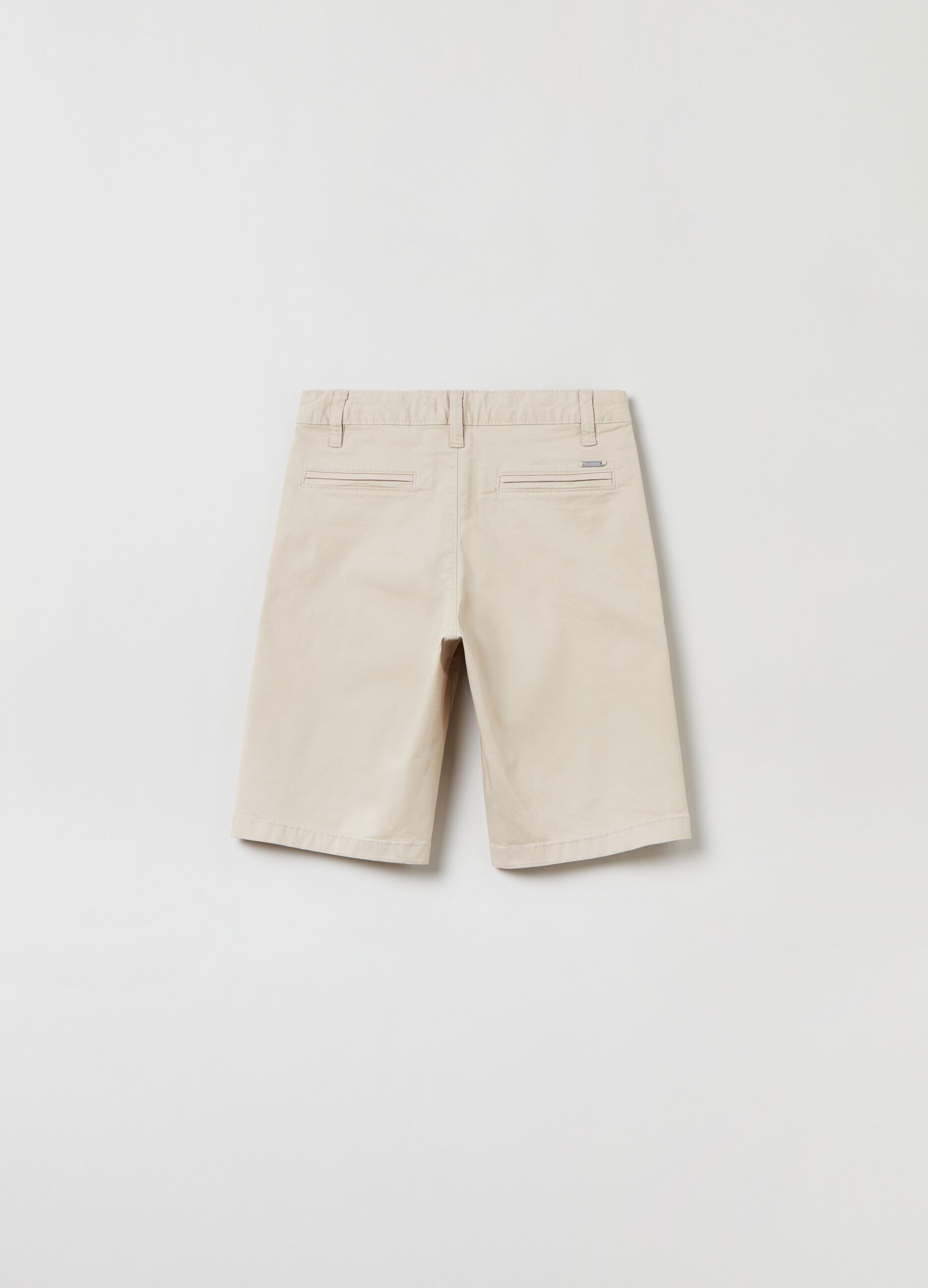Bermuda chino in twill tinta unita_1