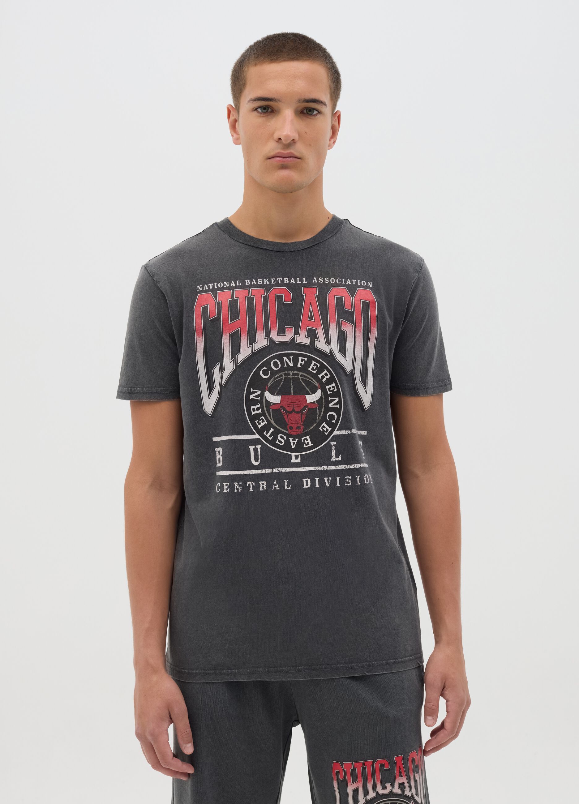 Chicago Bulls NBA Cotton Black T-shirt