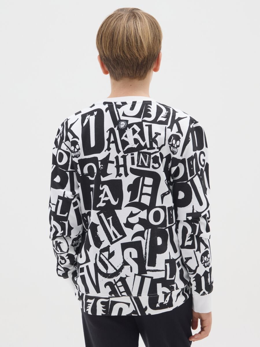 Felpa da ragazzo in puro cotone multicolor regular fit_1