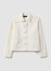 White pure cotton blazer, regular fit_5
