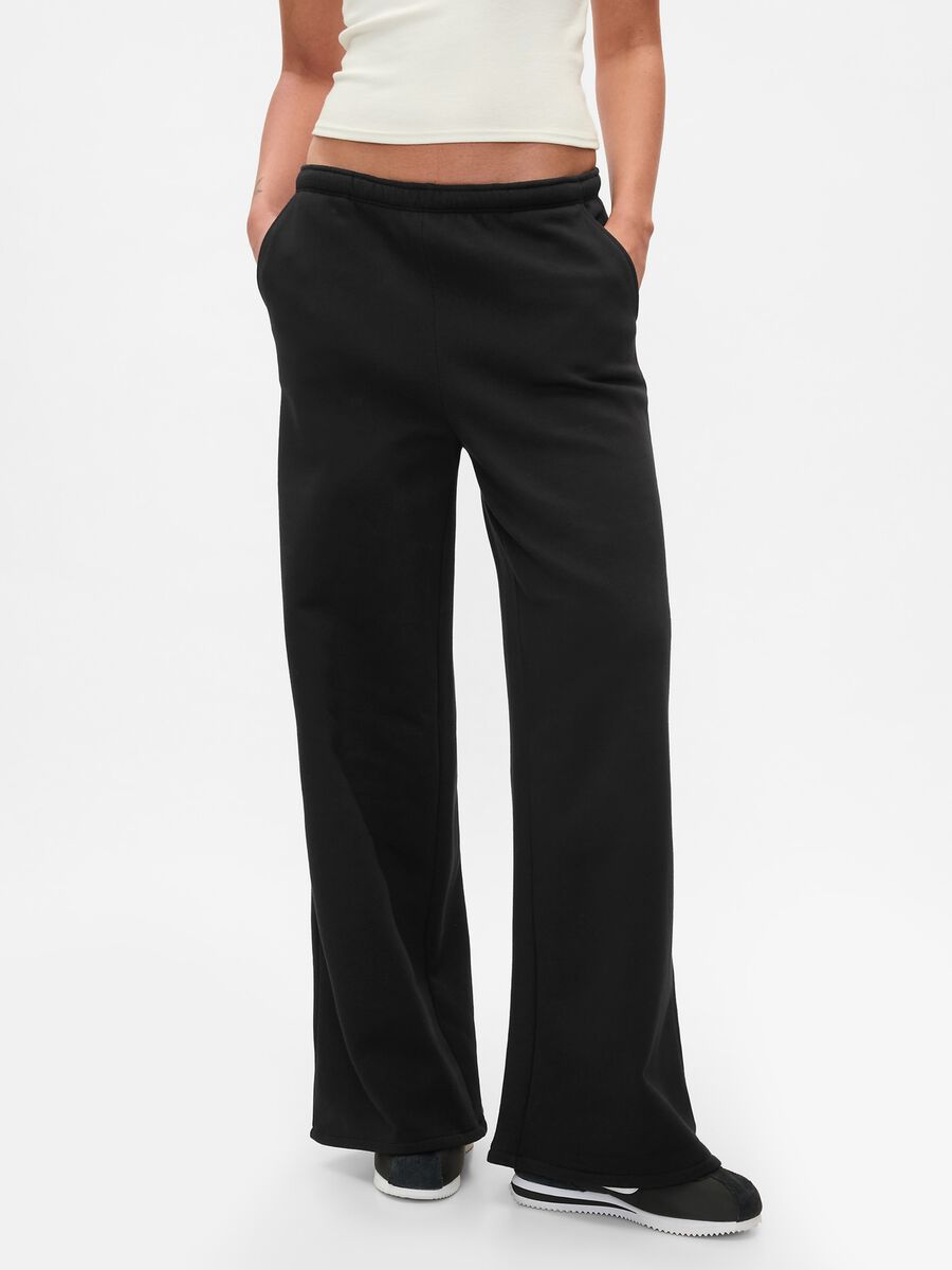 Pantaloni ampi in misto cotone_1