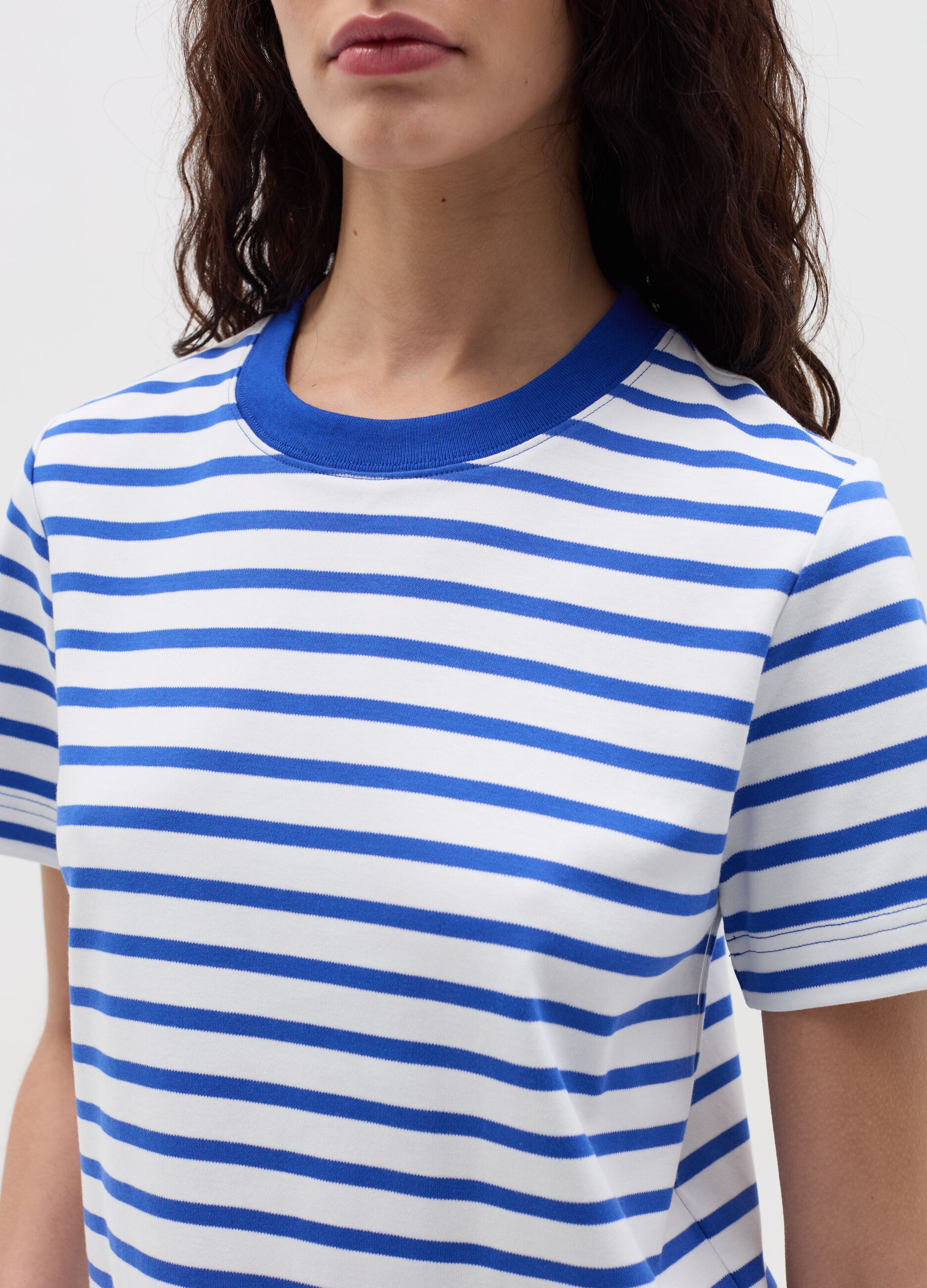 T-shirt with horizontal stripes