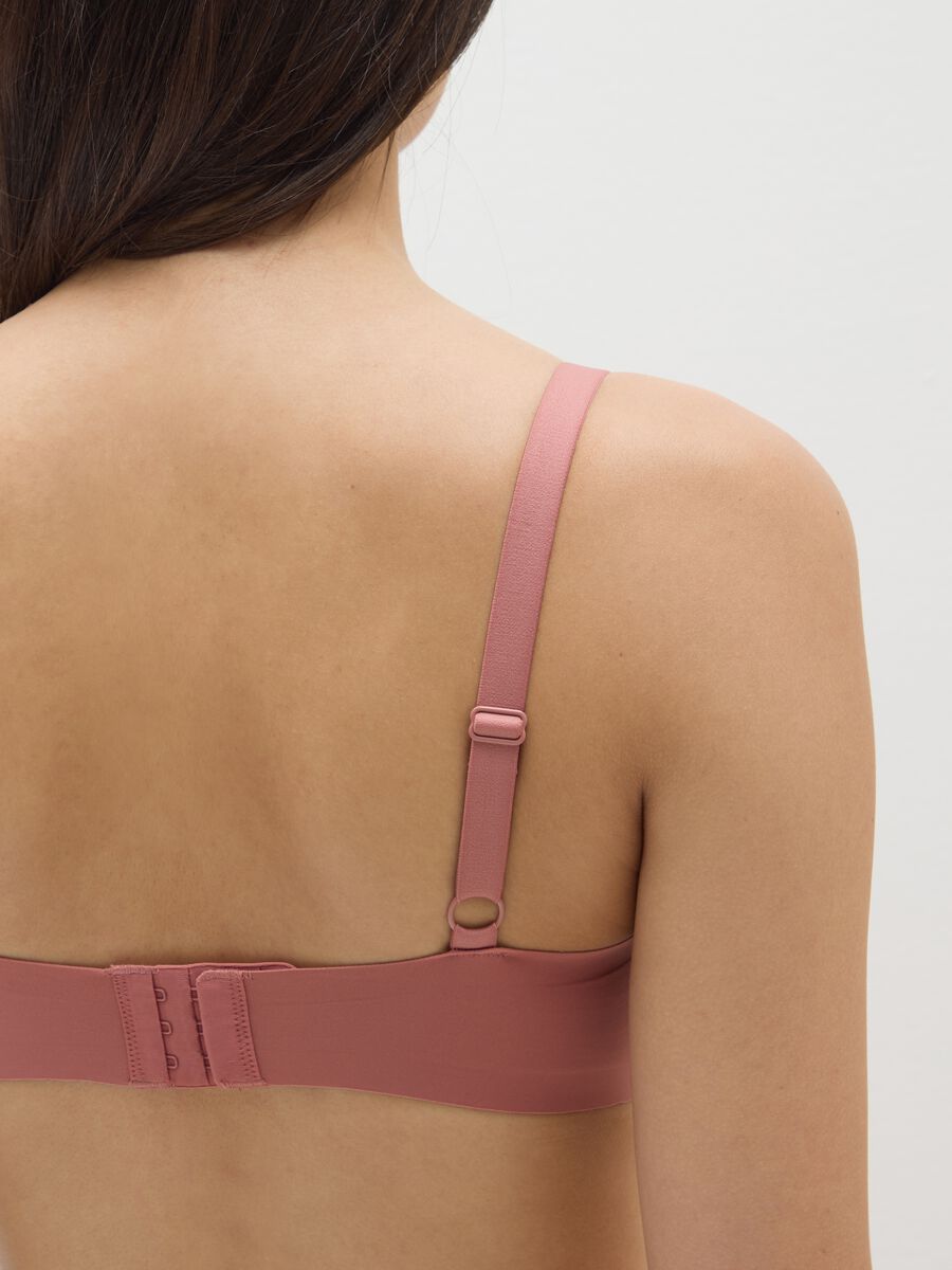 Pink Stretch Fabric Bra_2